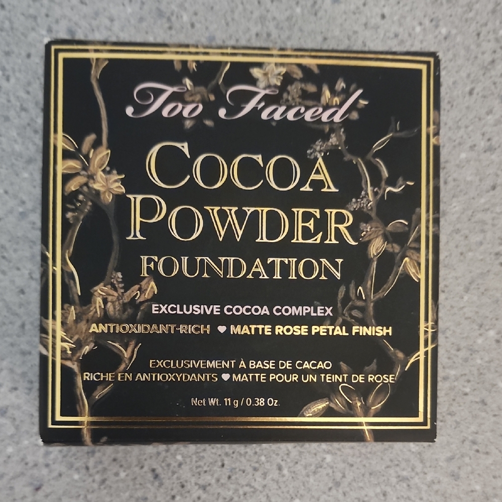Too Faced Cocoa Powder Foundation - Black and Gold